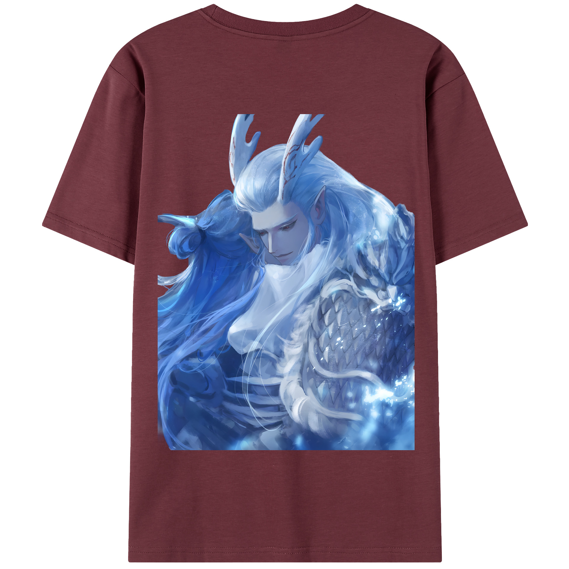 （画像用） Ne Zha 2 ナタ 魔童の大暴れ 綿100％半袖Tシャツ（背面プリント）